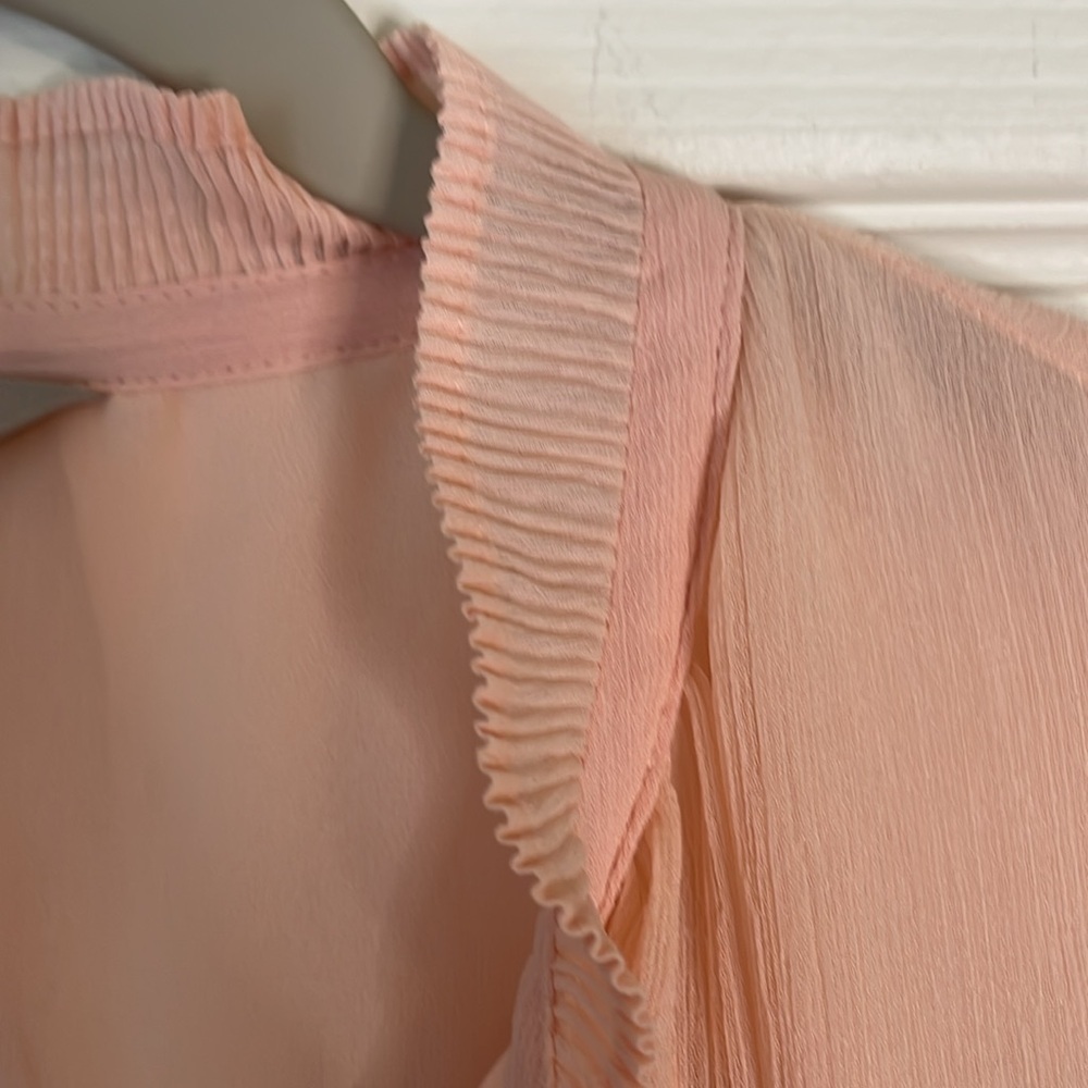 H&M Crinkled Chiffon Blouse, Size S - Picture 7 of 8